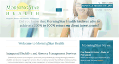 Desktop Screenshot of morningstarhealth.biz