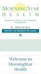 Mobile Screenshot of morningstarhealth.biz
