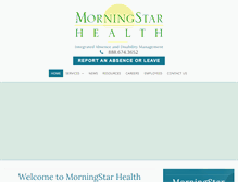 Tablet Screenshot of morningstarhealth.biz